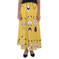 Emojis Flared Maxi Skirt by Sparkle