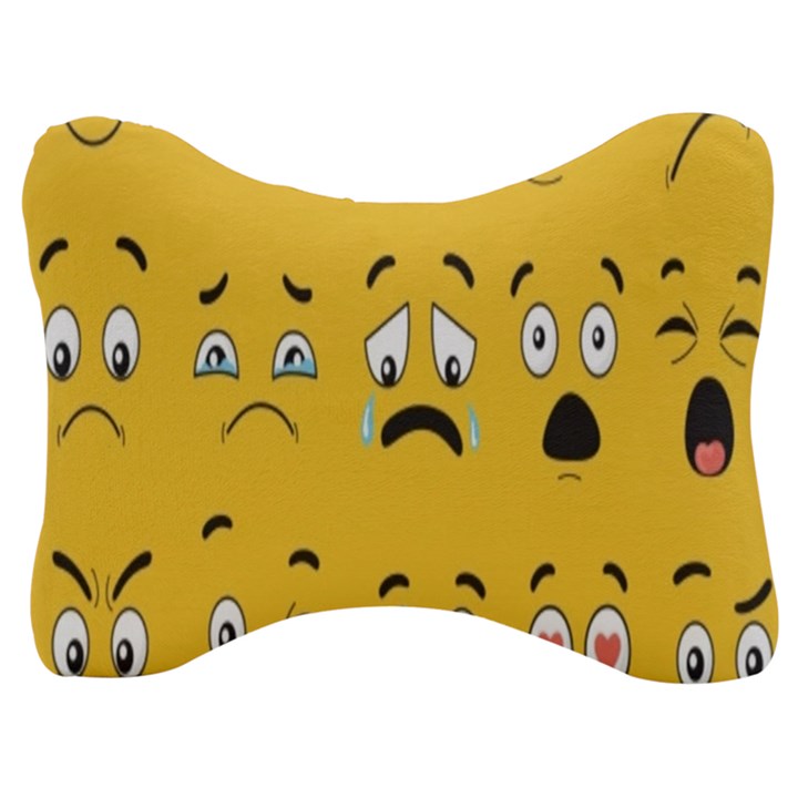 Emojis Velour Seat Head Rest Cushion