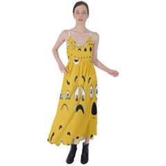 Emojis Tie Back Maxi Dress by Sparkle