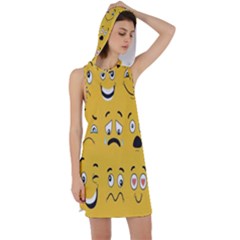 Emojis Racer Back Hoodie Dress by Sparkle