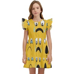 Emojis Kids  Winged Sleeve Dress by Sparkle