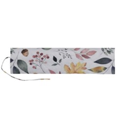 Flowers Pattern Roll Up Canvas Pencil Holder (l) by Sparkle