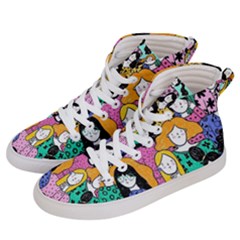 Women Men s Hi-top Skate Sneakers by Sparkle