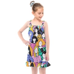 Women Kids  Overall Dress by Sparkle