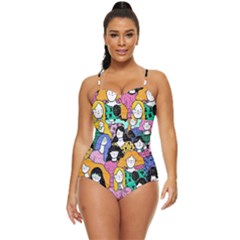 Women Retro Full Coverage Swimsuit