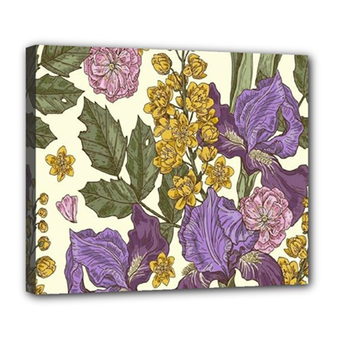 Spring Floral Deluxe Canvas 24  X 20  (stretched) by Sparkle