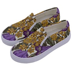 Spring Floral Kids  Canvas Slip Ons by Sparkle