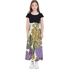 Spring Floral Kids  Flared Maxi Skirt by Sparkle