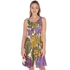 Spring Floral Knee Length Skater Dress With Pockets by Sparkle