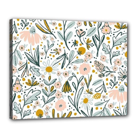 Floral Canvas 20  X 16  (stretched) by Sparkle