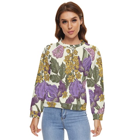 Spring Floral Women s Long Sleeve Raglan Tee by Sparkle