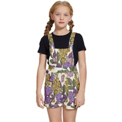 Spring Floral Kids  Short Overalls