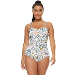 Floral Retro Full Coverage Swimsuit