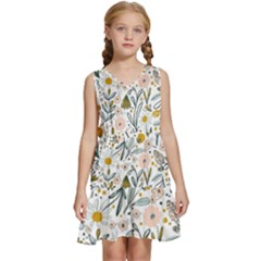 Floral Kids  Sleeveless Tiered Mini Dress