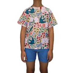 Floral Kids  Short Sleeve Swimwear by Sparkle