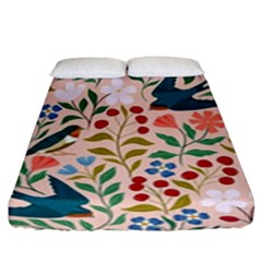 Floral Fitted Sheet (king Size) by Sparkle