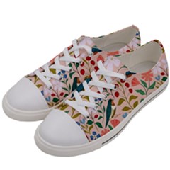 Floral Men s Low Top Canvas Sneakers by Sparkle