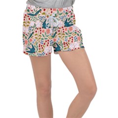 Floral Velour Lounge Shorts by Sparkle