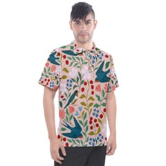 Floral Men s Polo Tee by Sparkle