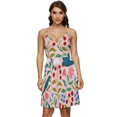 Floral V-neck Pocket Summer Dress  by Sparkle