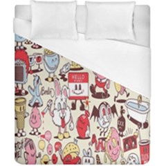 Retro Food Duvet Cover (california King Size) by Sparkle