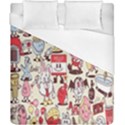 Retro Food Duvet Cover (California King Size) View1