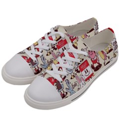 Retro Food Women s Low Top Canvas Sneakers by Sparkle