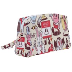 Retro Food Wristlet Pouch Bag (large) by Sparkle