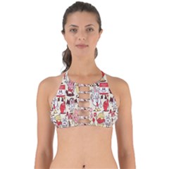 Retro Food Perfectly Cut Out Bikini Top by Sparkle