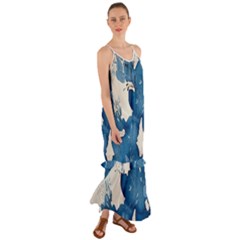 Floral Cami Maxi Ruffle Chiffon Dress by Sparkle