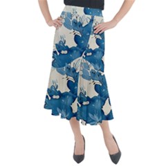 Floral Midi Mermaid Skirt by Sparkle