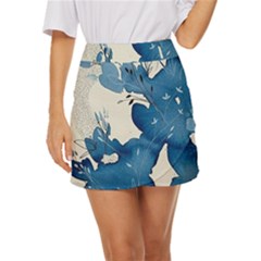 Floral Mini Front Wrap Skirt