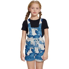 Floral Kids  Short Overalls