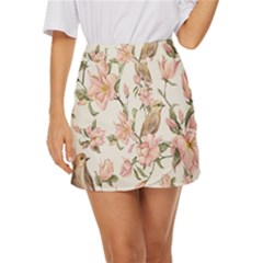 Floral Mini Front Wrap Skirt