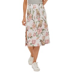 Floral Midi Panel Skirt