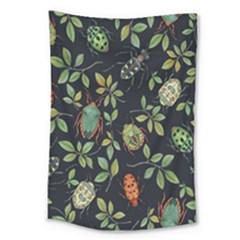 Nature With Bugs Large Tapestry by Sparkle