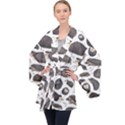 Hedgehog Long Sleeve Velvet Kimono  View1