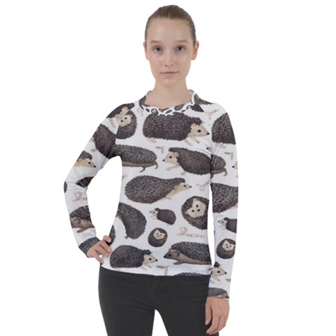 Hedgehog Women s Pique Long Sleeve Tee by Sparkle