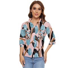 Fruits Women s Quarter Sleeve Pocket Shirt