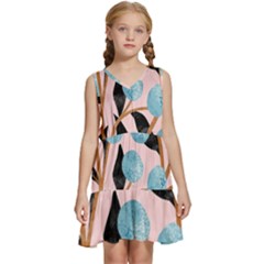 Fruits Kids  Sleeveless Tiered Mini Dress