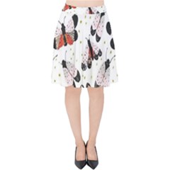 Butterfly Velvet High Waist Skirt by Sparkle