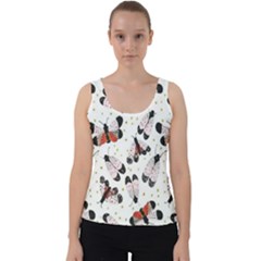 Butterfly Velvet Tank Top by Sparkle