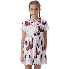 Butterfly Kids  Asymmetric Collar Dress by Sparkle