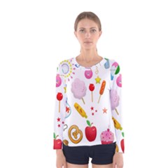 Summer-fair-food-goldfish Copy Copy Women s Long Sleeve Tee