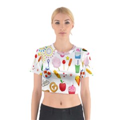 Summer-fair-food-goldfish Copy Copy Cotton Crop Top by Nexatart