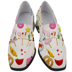 Summer-fair-food-goldfish Copy Copy Women s Chunky Heel Loafers by Nexatart