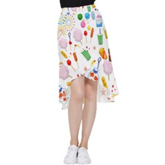 Summer-fair-food-goldfish Copy Copy Frill Hi Low Chiffon Skirt by Nexatart