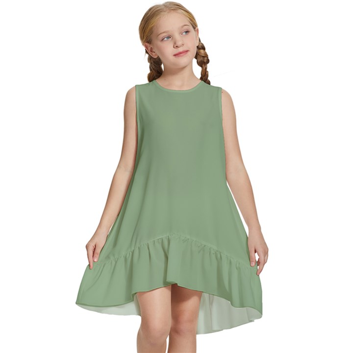 Fair Green Kids  Frill Swing Dress