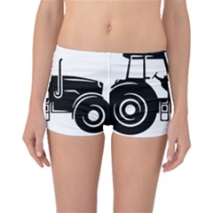 Black-farm-tractor-cut Boyleg Bikini Bottoms