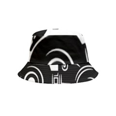 Black-farm-tractor-cut Inside Out Bucket Hat (kids)